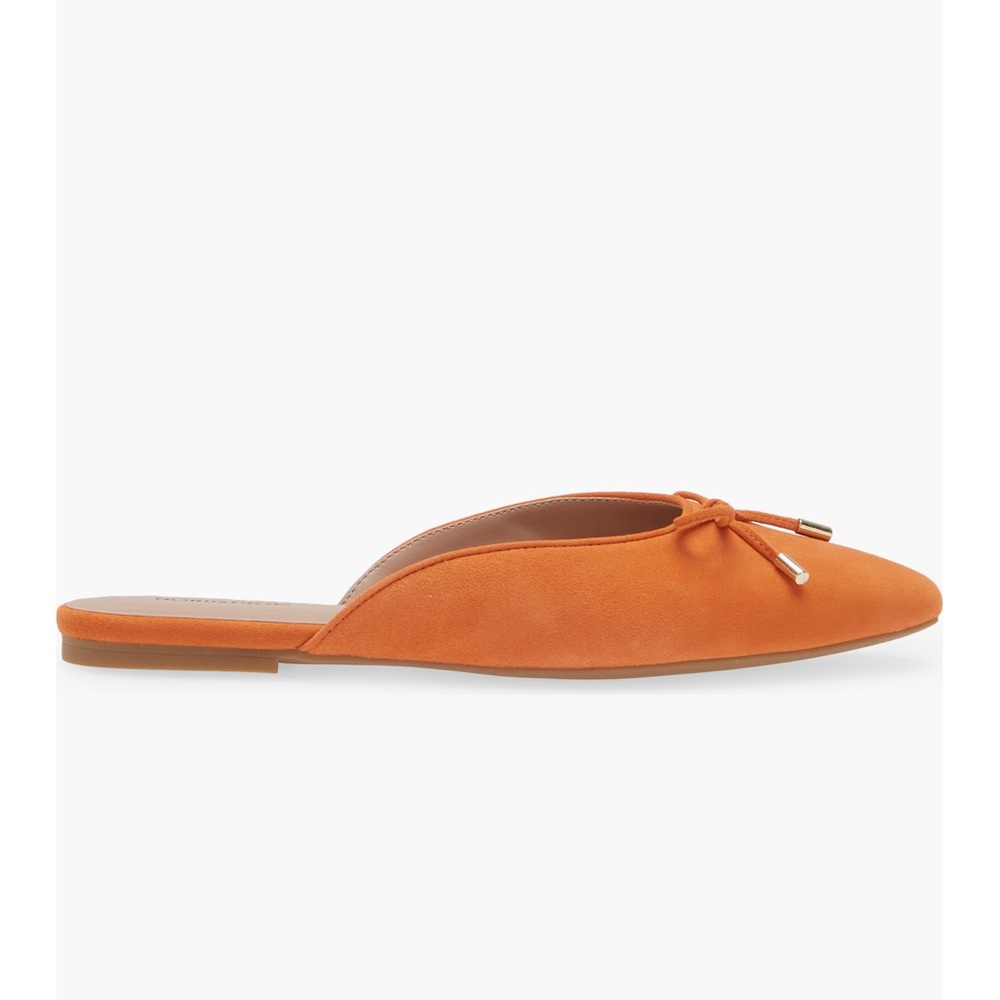 Nordstrom Jude Bow Mule in Orange Bisque Size 7.5 - Picture 2 of 11